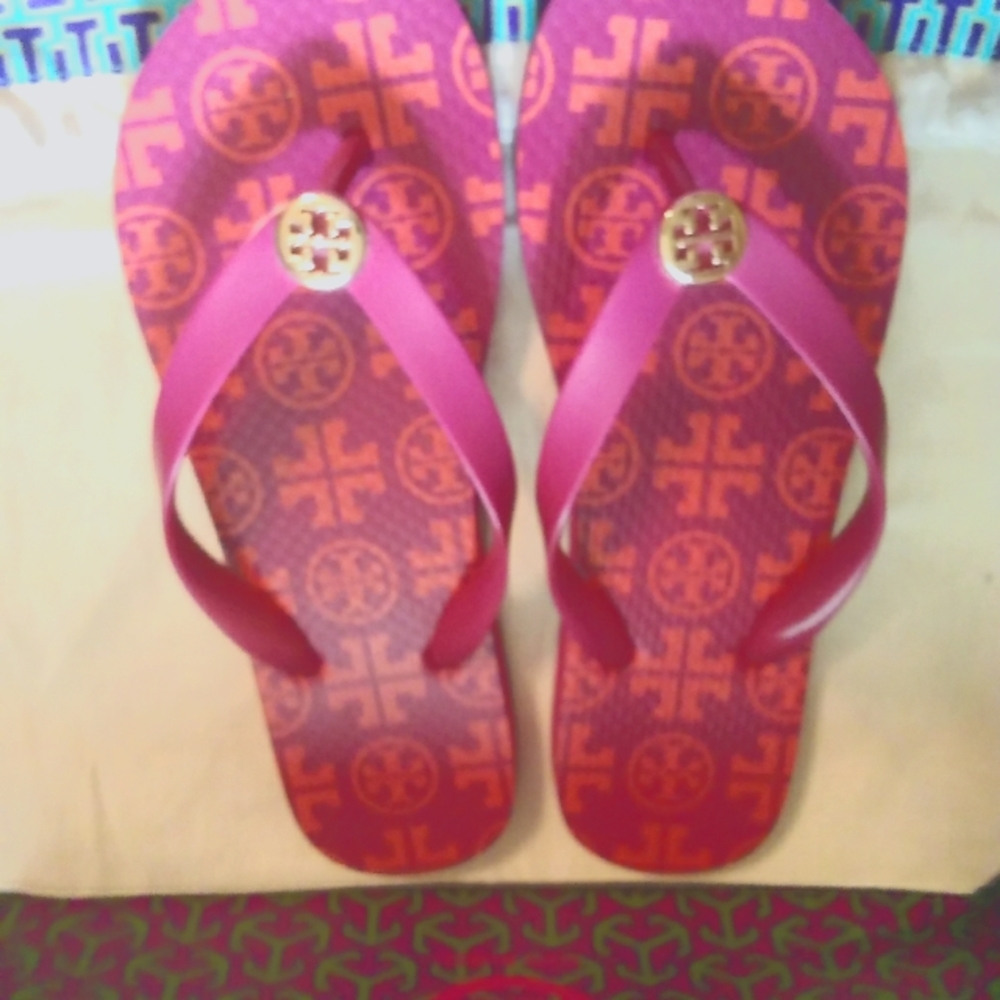 Tory Burch flip flops (Authentic) new